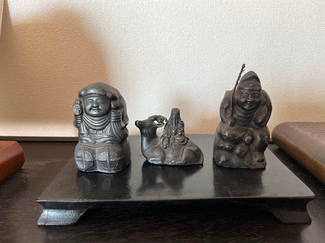 福の神の彫刻セット 楽天市場】【横幅30cm】七福神 木彫リ 縁起物 福の神 置物一刀彫