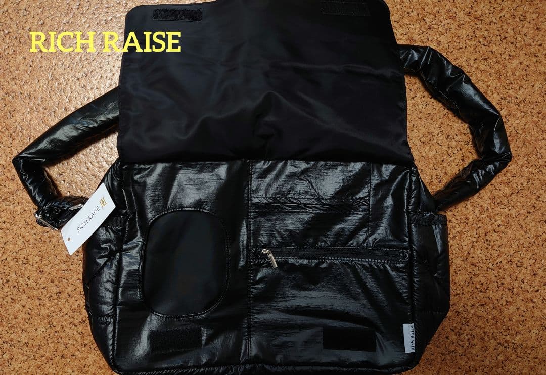 新品未使用】完売品 リッチレイズ マザーズバッグ ブラック - メルカリ