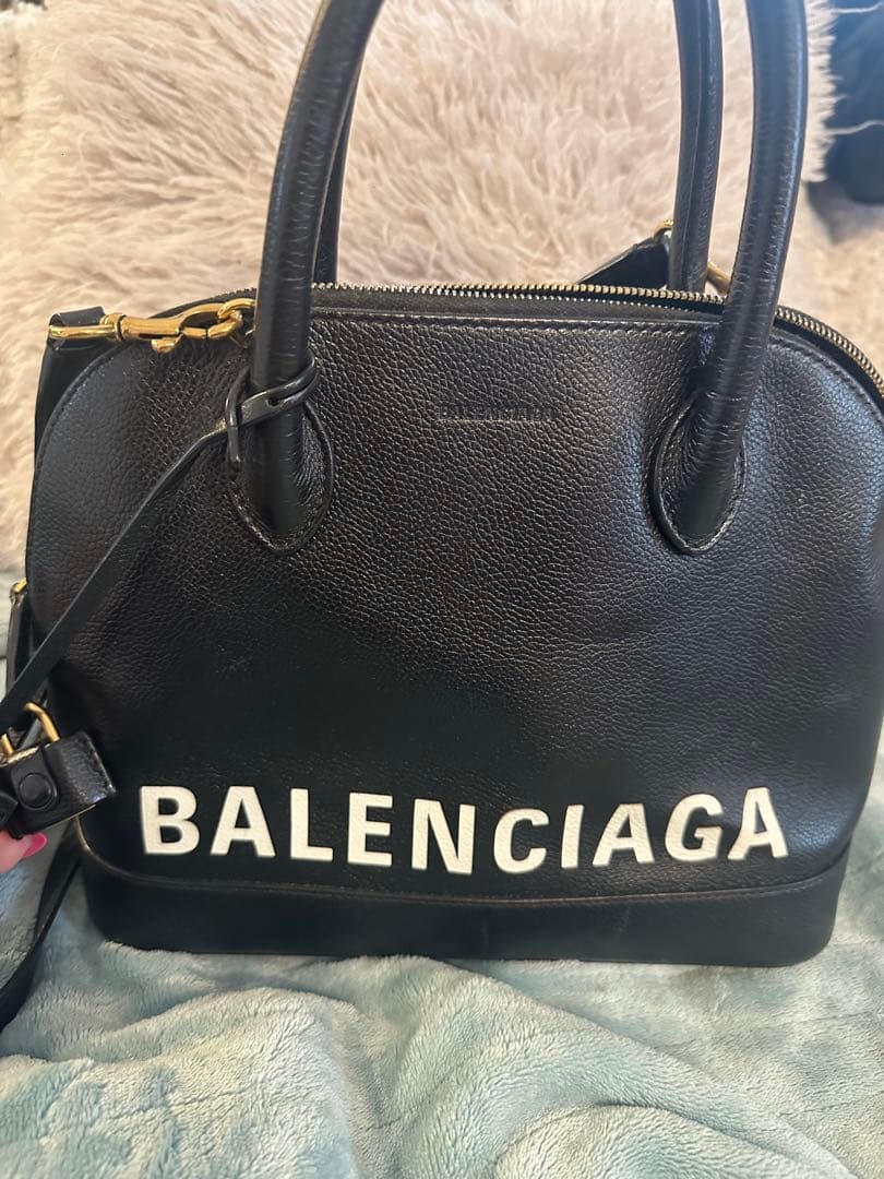 BALENCIAGA 黒 バレンシアガ ヴィル トップ ハンドルS - メルカリ
