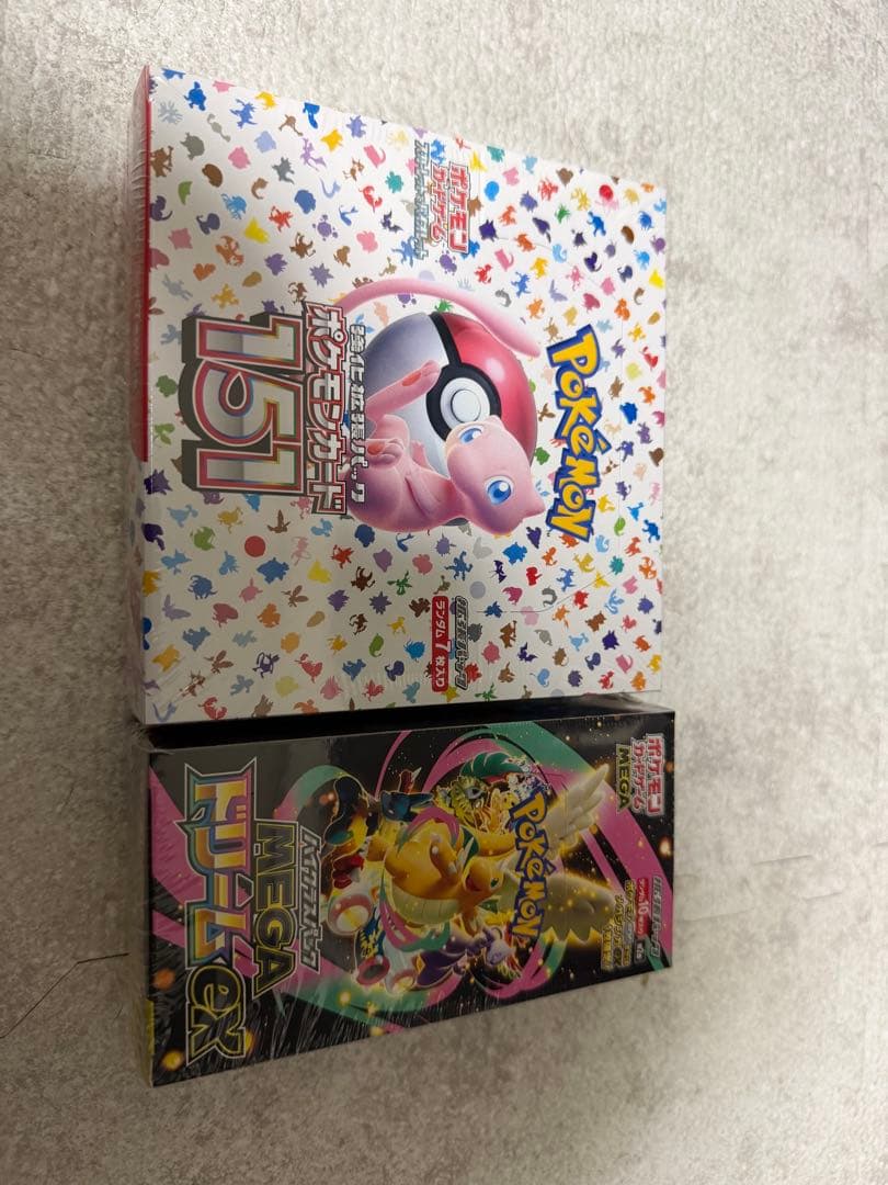 ポケモンカードBOXシュリンク付き　151、ＭＥＧＡドリームex