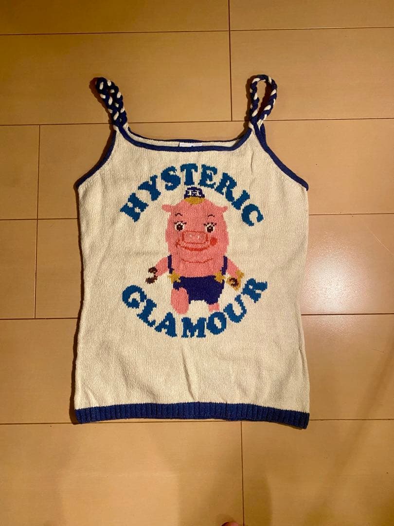 初期　ヒステリックグラマー '90 ピギー　ニットキャミソール　Y2K