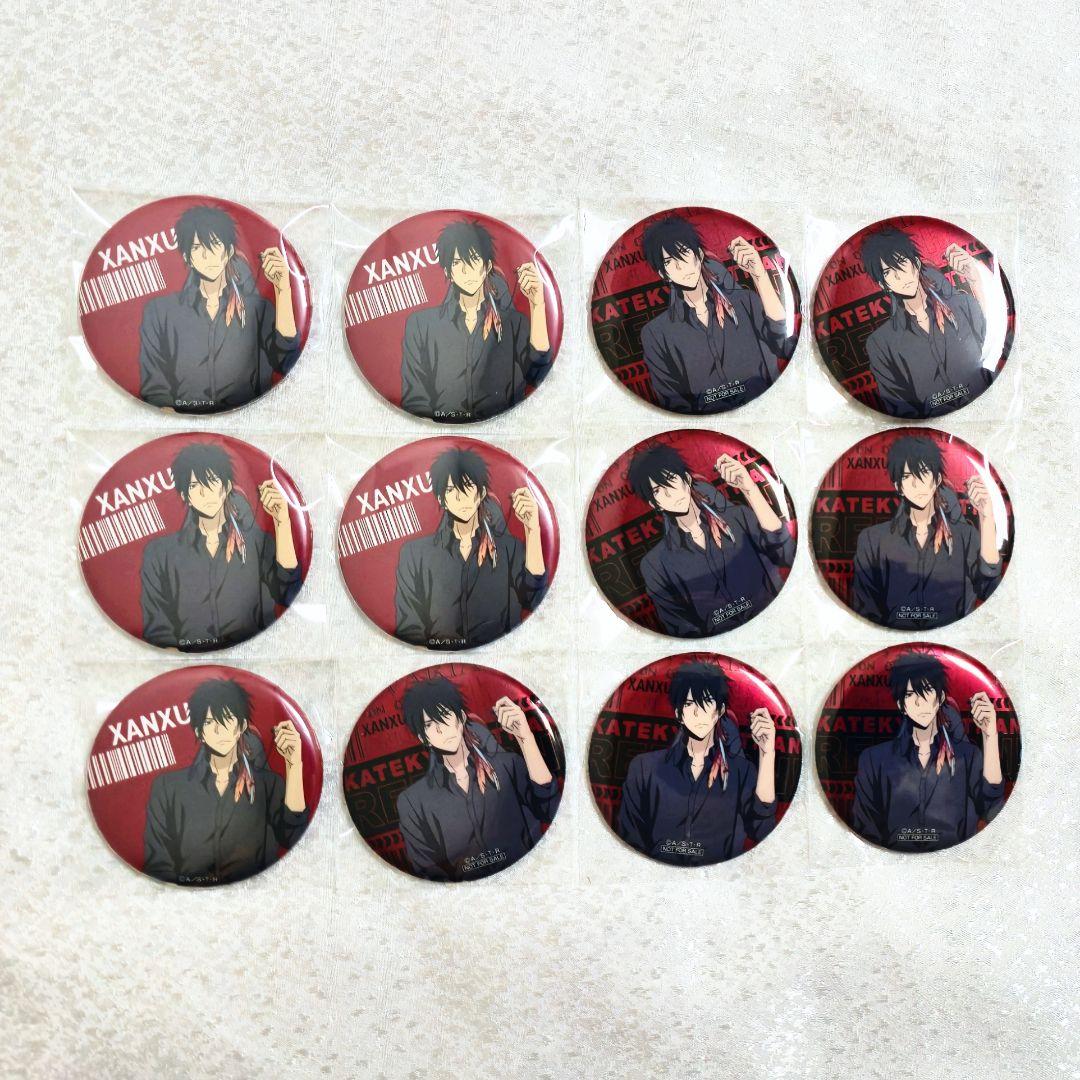 XANXUS 缶バッジ ゲーム配信 特典 キャラバッジ REBORN リボーン 家庭教師ヒットマンREBORN！ 描き下ろしイラスト XANXUS(10年後) 王子
