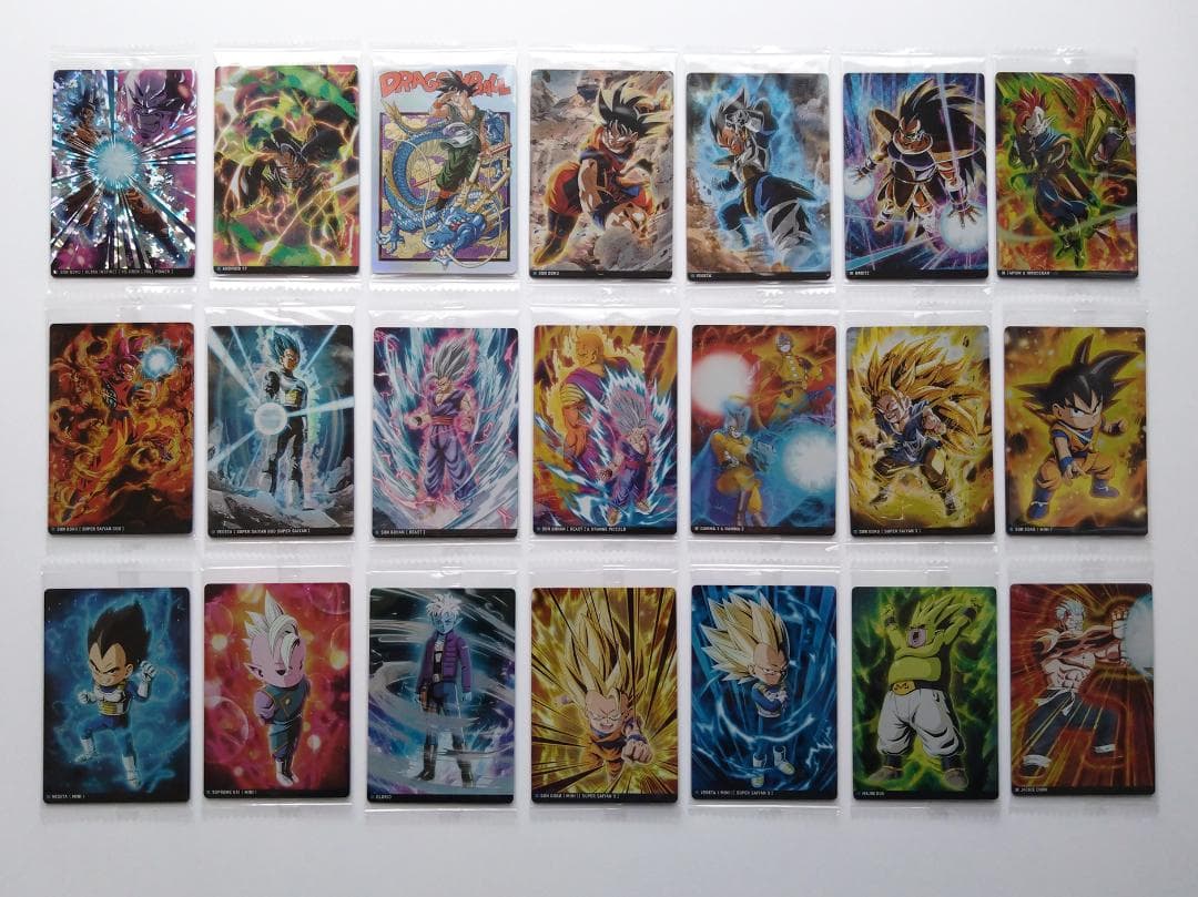 透明袋未開封 ドラゴンボール イタジャガ Vol.3～6シリーズ カード 21枚
