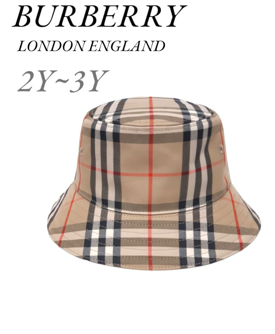BURBERRY LONDON ENGLAND バケットハット 帽子 2Y～3Y