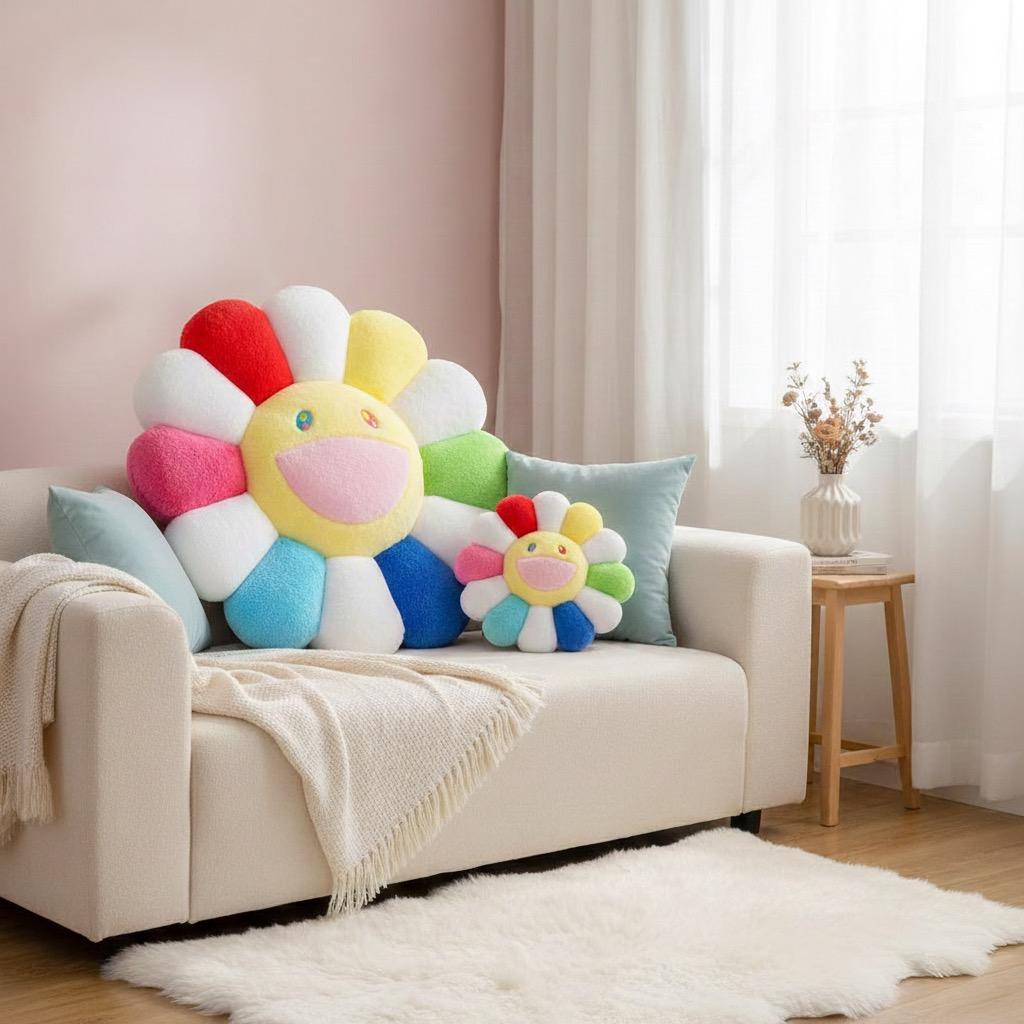 カイカイキキ『村上隆』お花クッション / マルチカラー 30cm