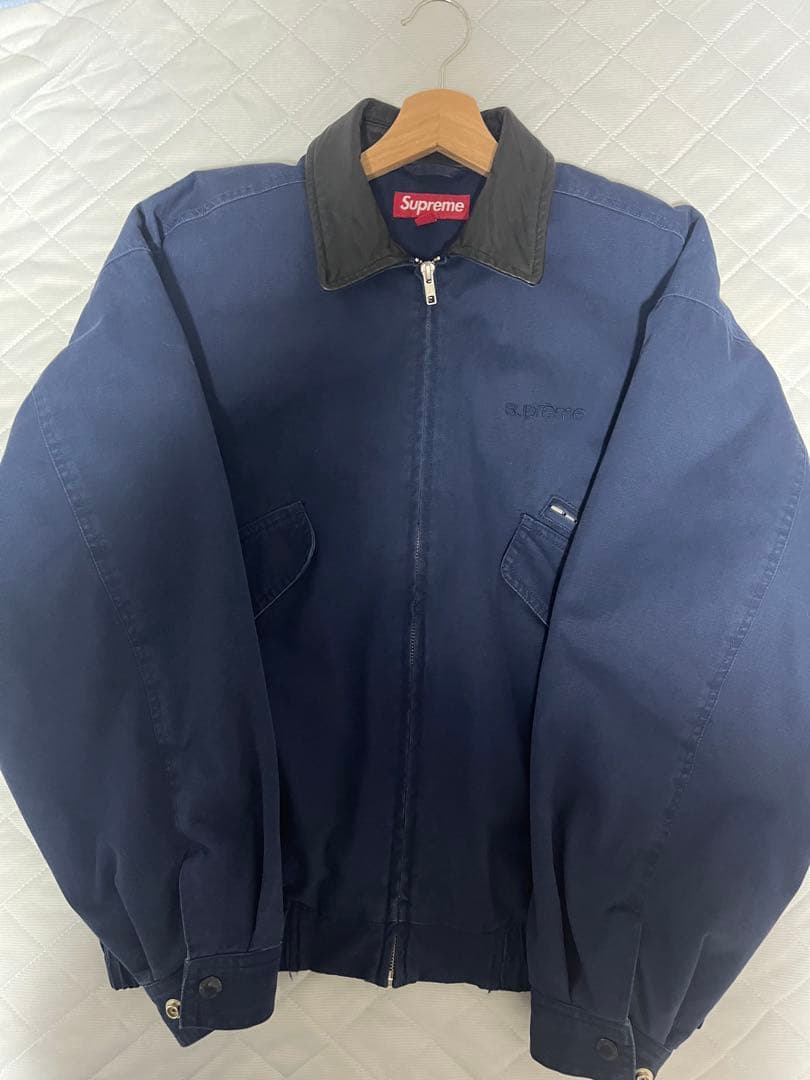 ジャケット・アウター Supreme leather collar utility jacket S