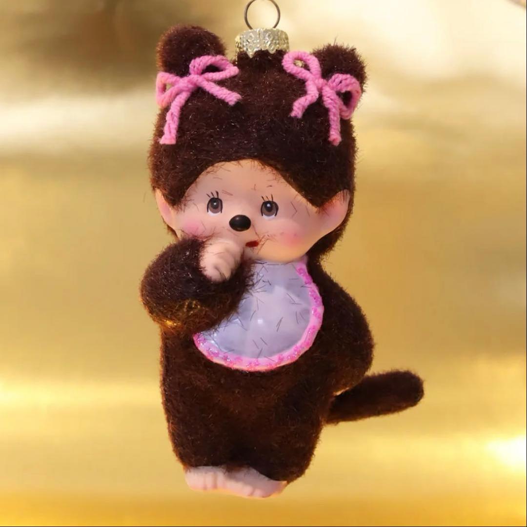 アスティエ・ド・ヴィラット　クリスマスオーナメント　モンチッチ風（女の子）