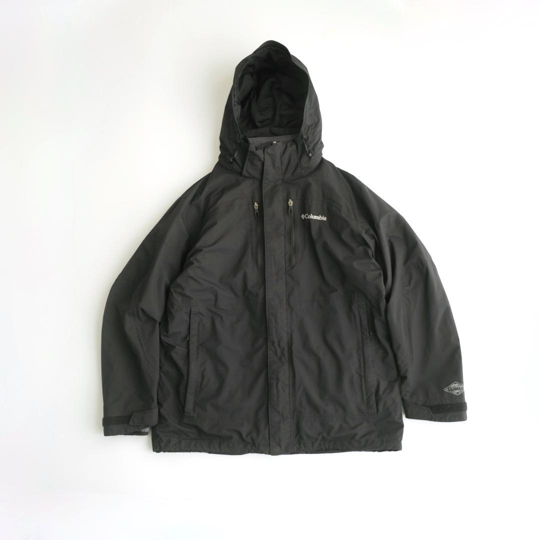 Columbia コロンビア ナイロンマウンテンパーカー ライナー付き 黒　L Columbia（コロンビア） ナイロンジャケット マウンテンパーカー