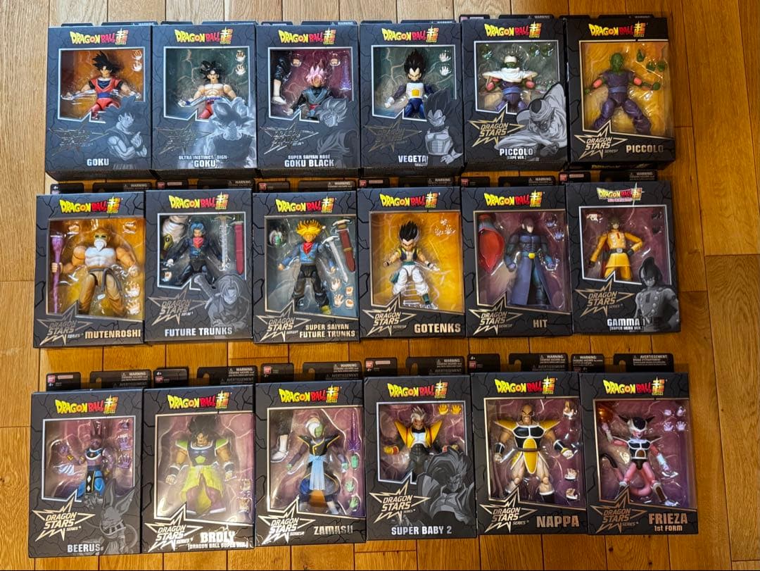 DRAGON STARS ドラゴンボール フィギュア18体セット ドラゴンボールZ』ラメ入りエフェクトで演出した「G×materia」シリーズ