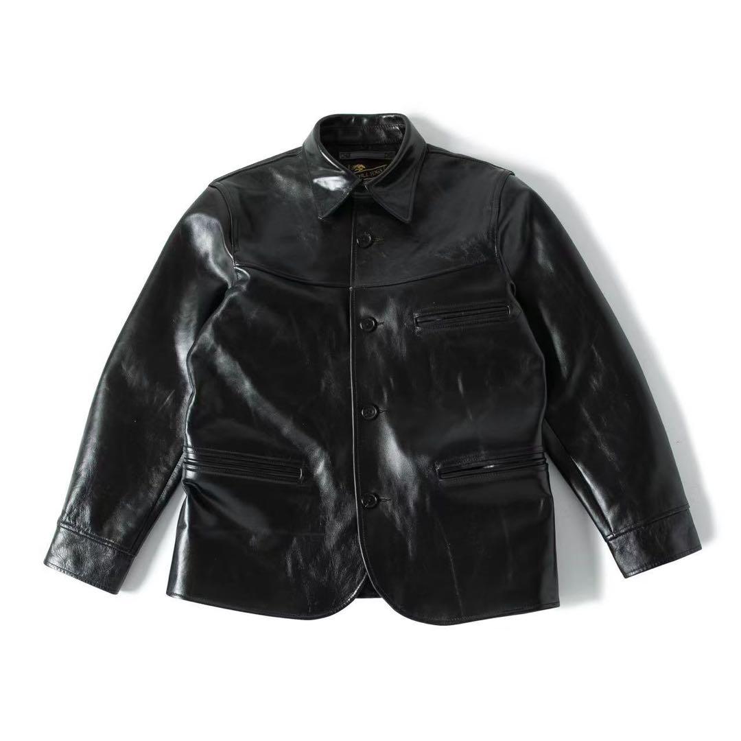 Tomoe茶芯馬革 レザーカーコート ホースハイド レザージャケット M