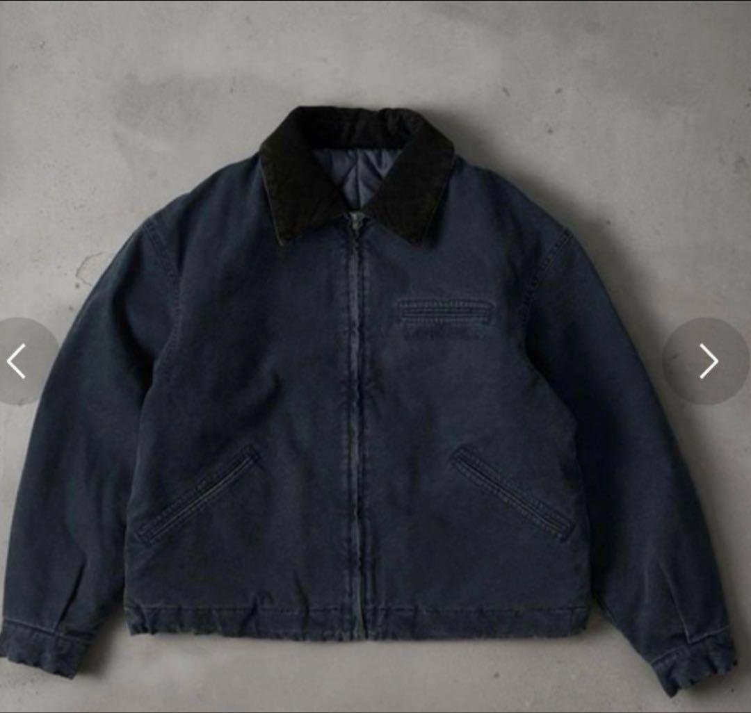 kutir ショートブルゾン　ネイビー　　ダックジャケット　Lサイズ