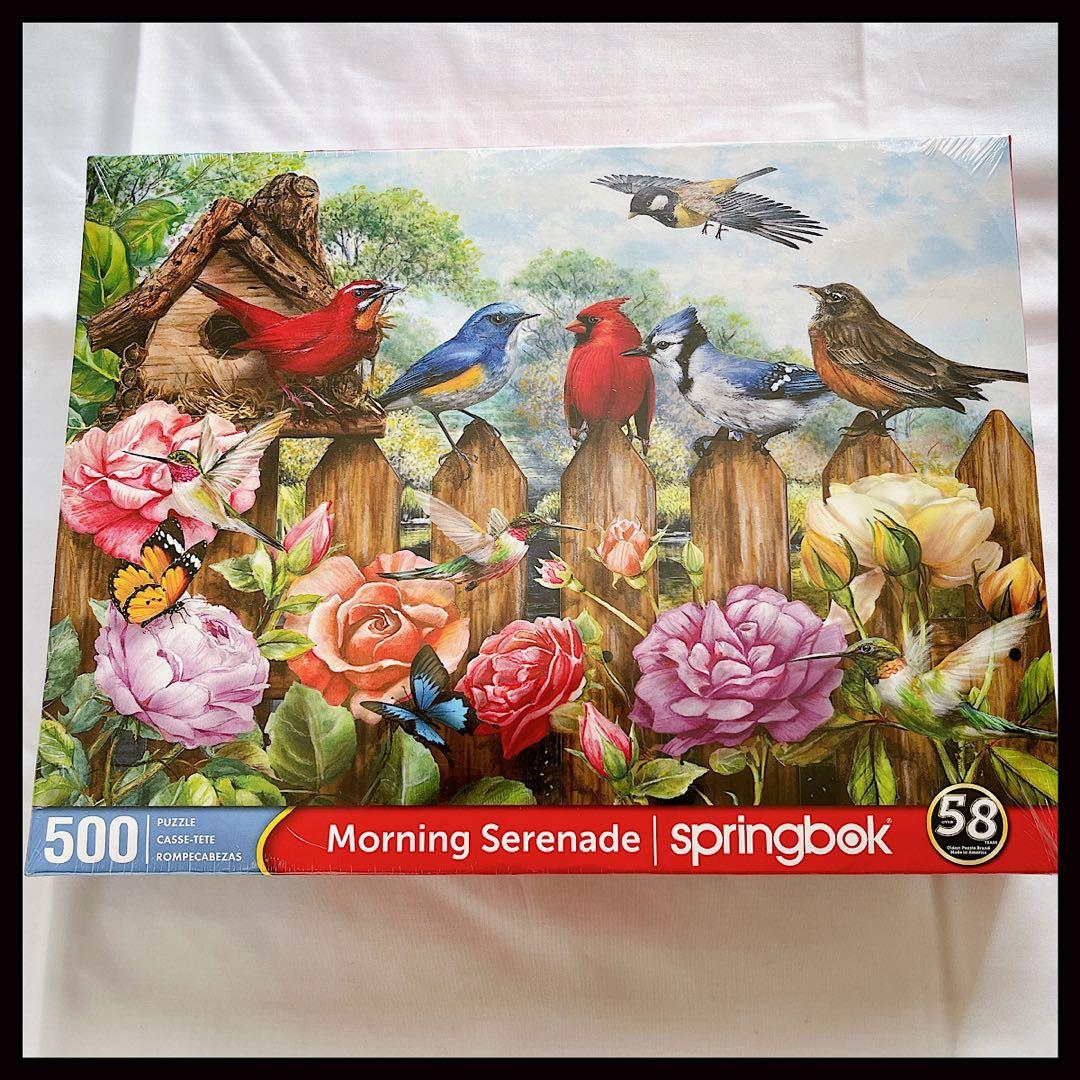 未開封⭐️Springbok 500ピース ジグソーパズル アメリカ製 鳥 花