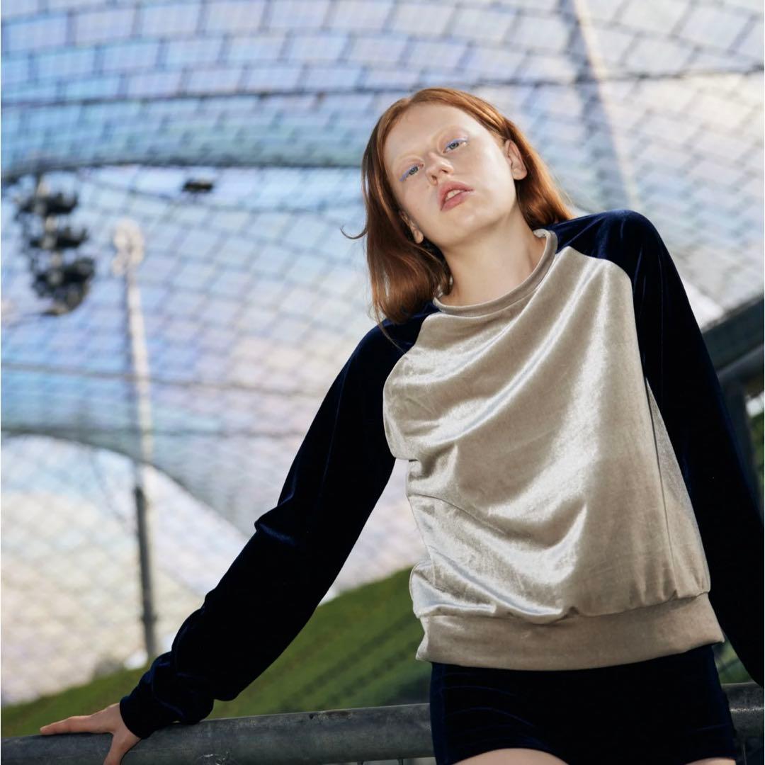 【SIMONE WILD】Velvet Raglan Sweater