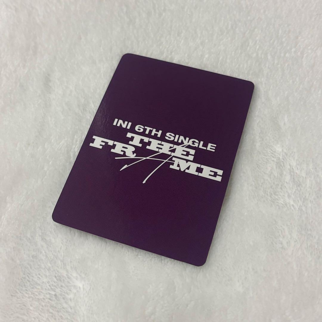 INI 後藤威尊 THE FRAME トレカ HMVオンライン 特典 - メルカリ