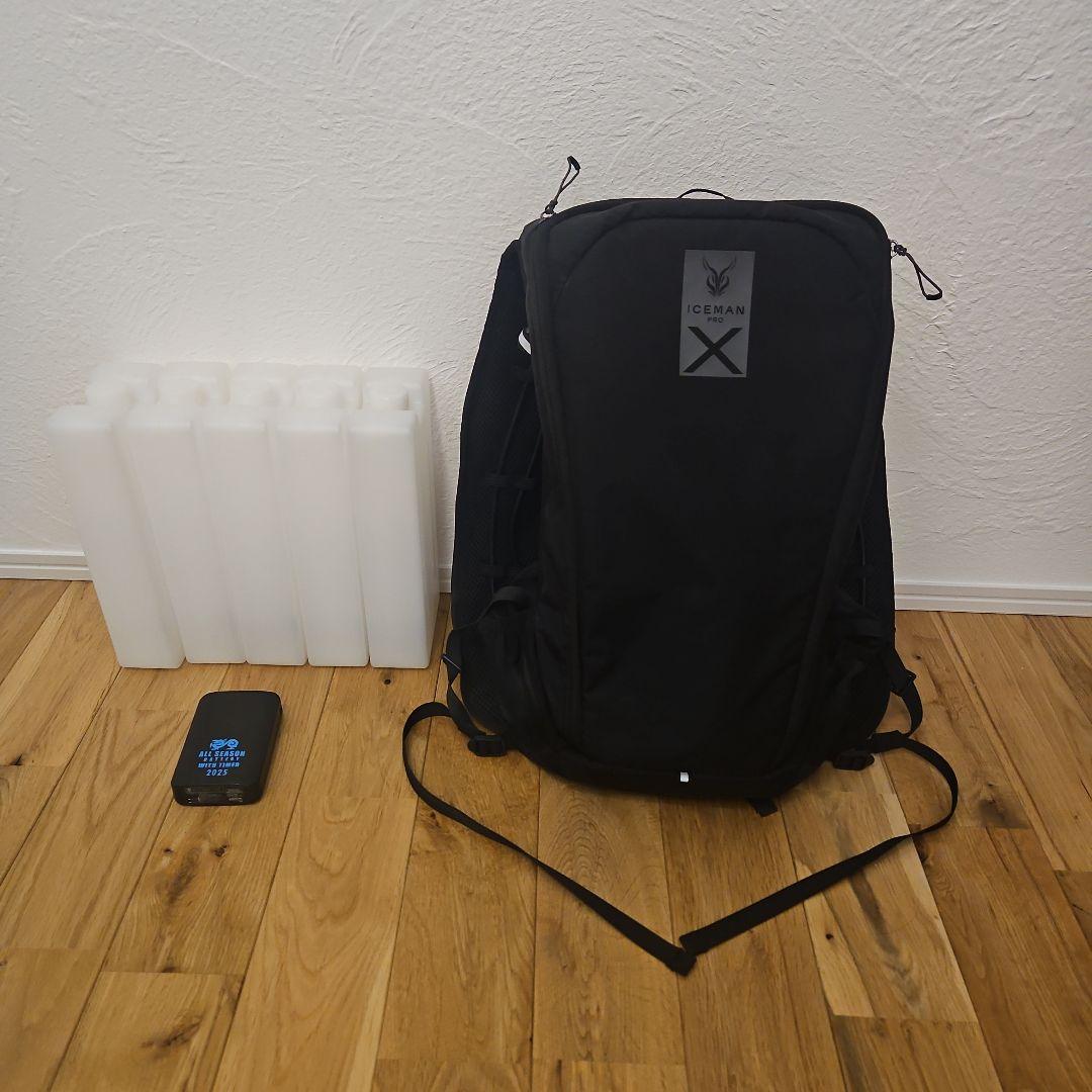 2025年ICEMAN X 空調服用バックパック　アイスマンチャージボトル5個！