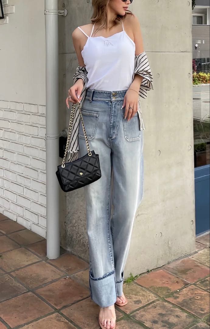 ROLL UP LOOSE DENIM みゆ出品