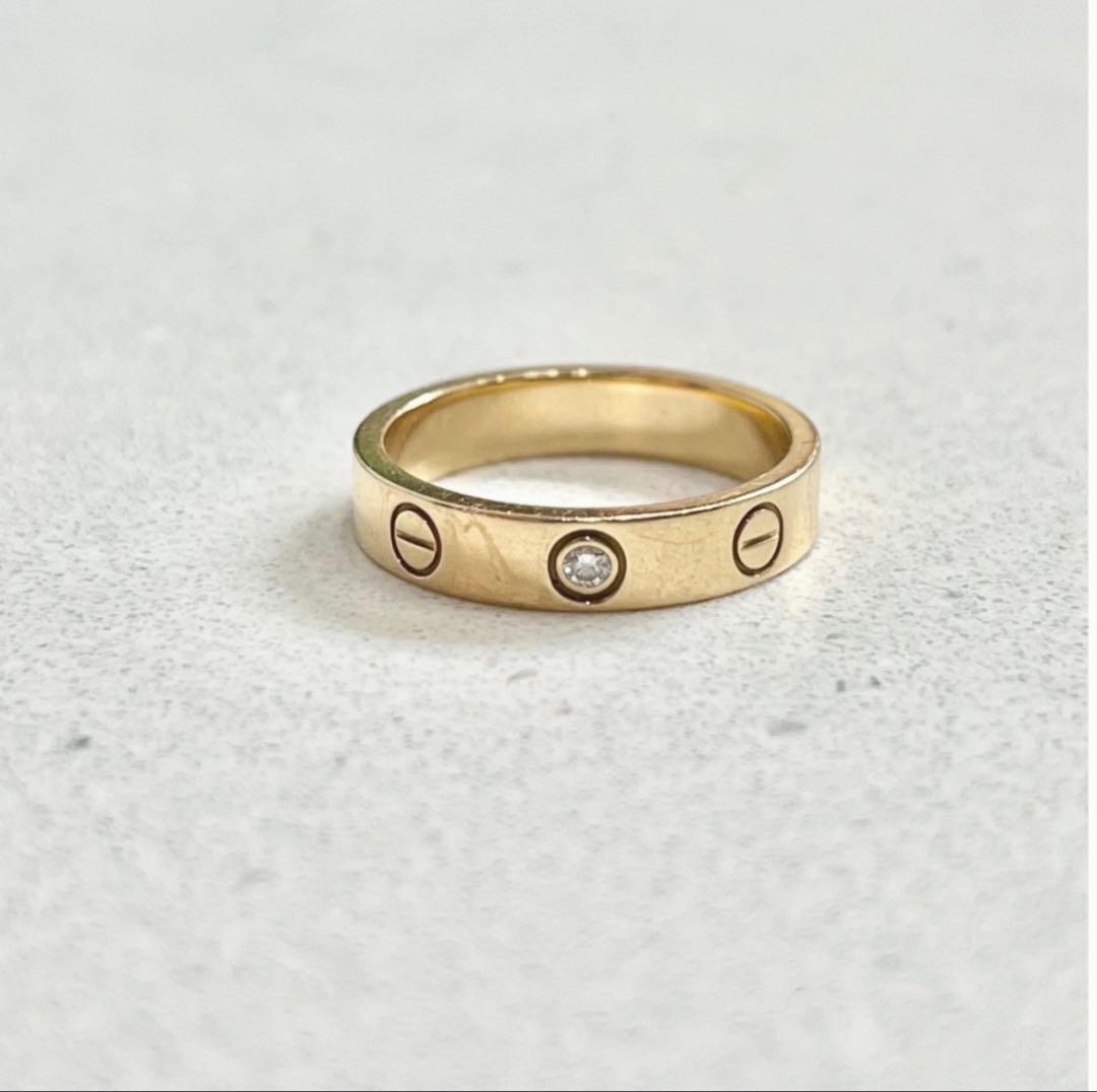 カルティエ ミニラブリング　PG 1PDダイヤモンド