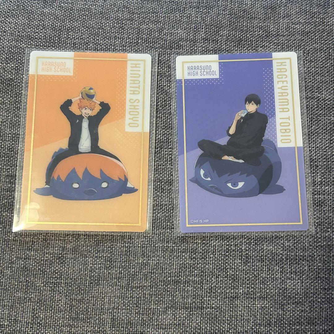 ハイキュー　日向翔陽　影山飛雄　箔押しクリアカード　ジャンプフェスタ　toho