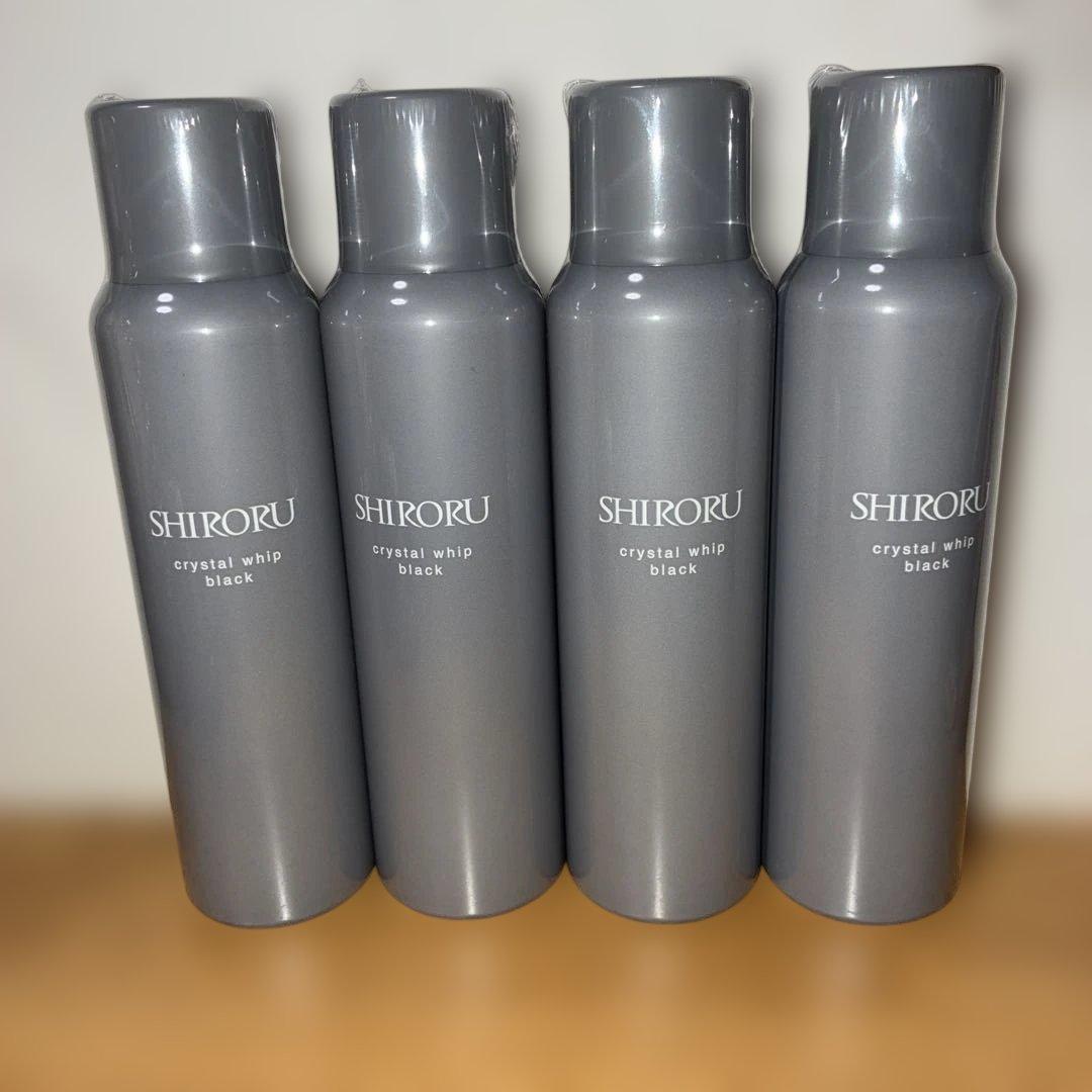 洗顔料 SHIRORU CRYSTAL whip black