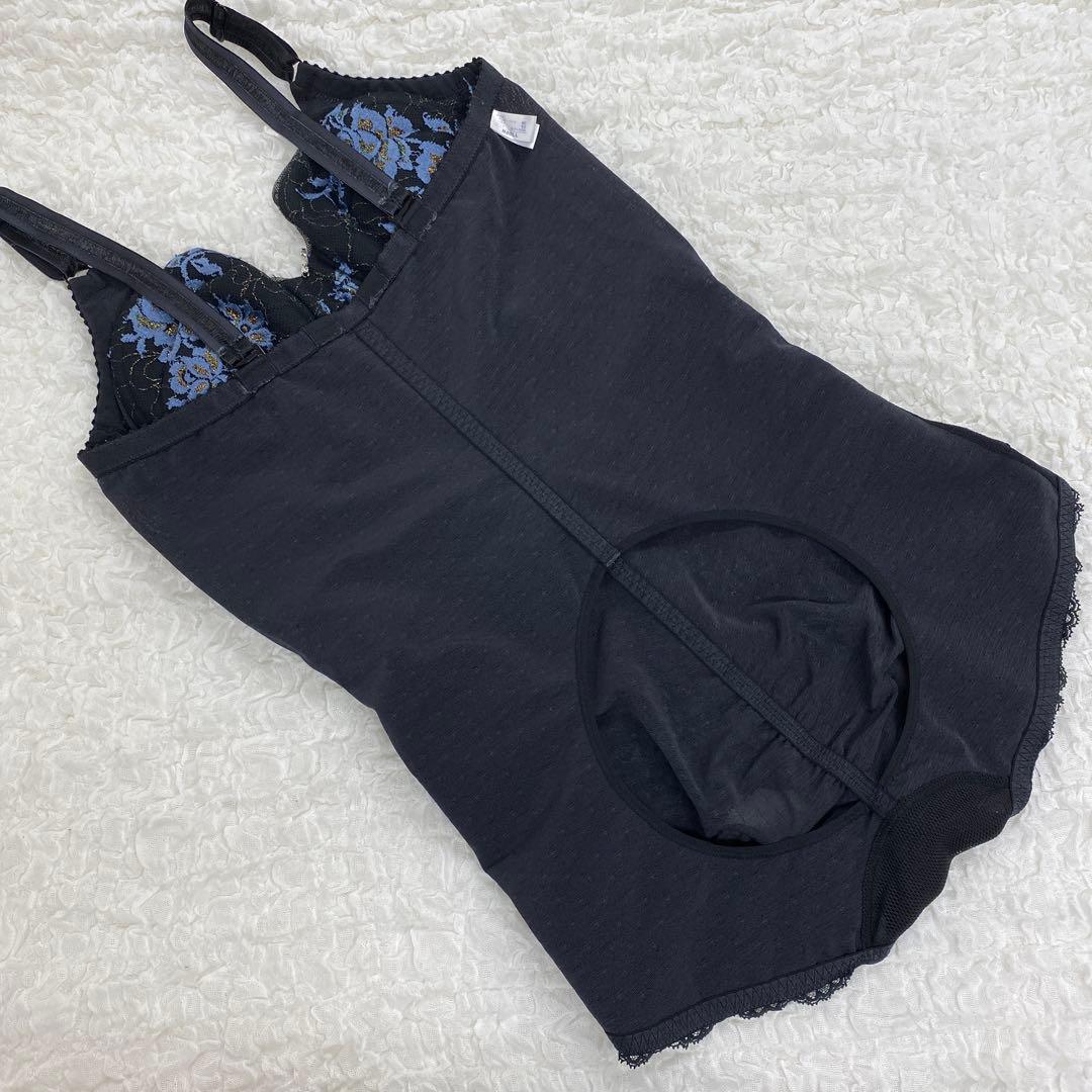 マルコ 補正下着 デコルテリュミエス ボディスーツ B80 LL ノワール 黒