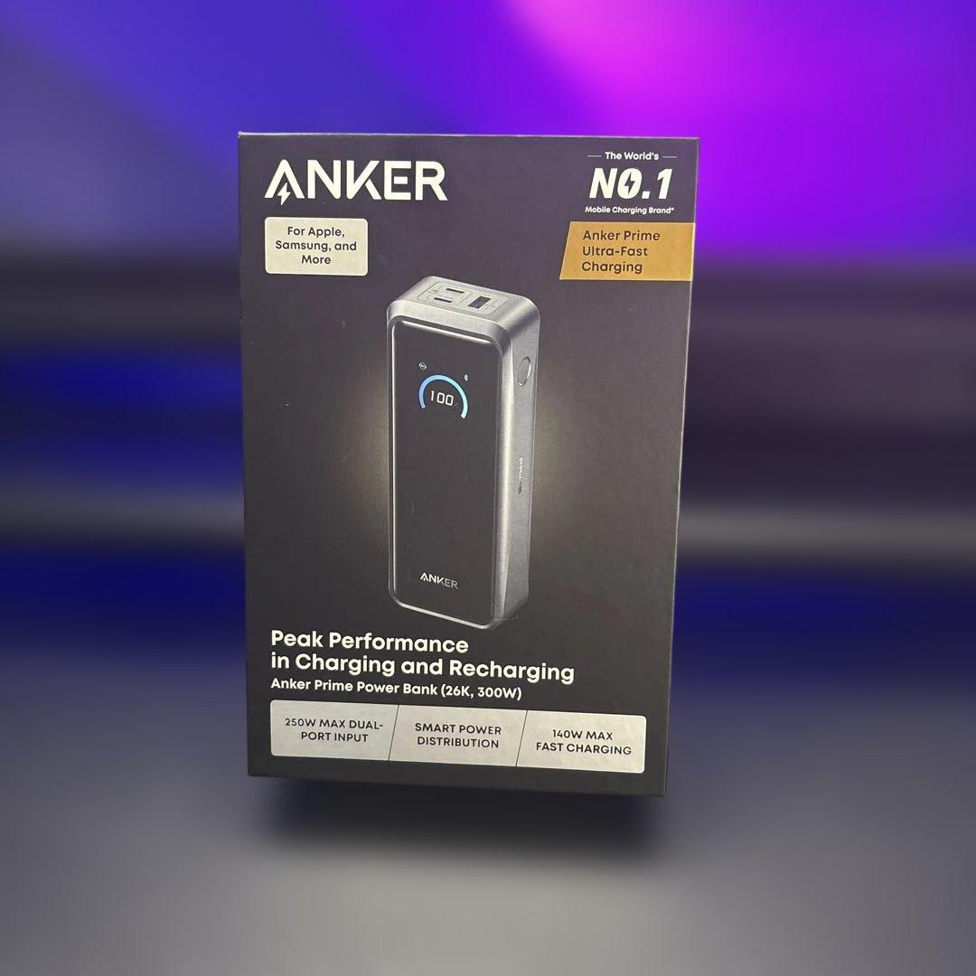 スマホアクセサリー Anker Prime Power Bank 300W Anker Prime Power Bank (26K, 300W) with Charging Base - Anker AU