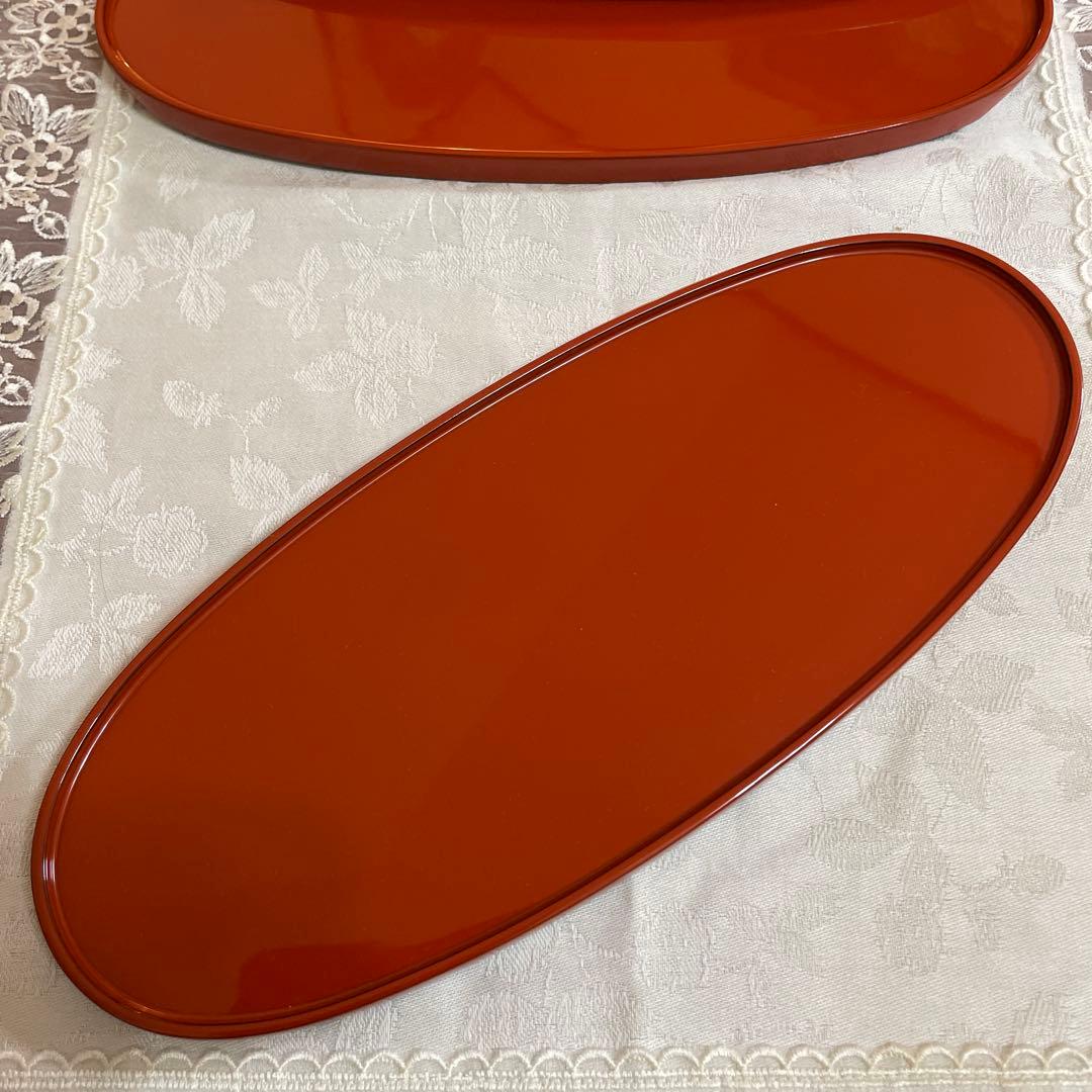 輪島塗 慶塚 楕円 お盆 5枚セット 前菜盆 オーバル 未使用 - メルカリ