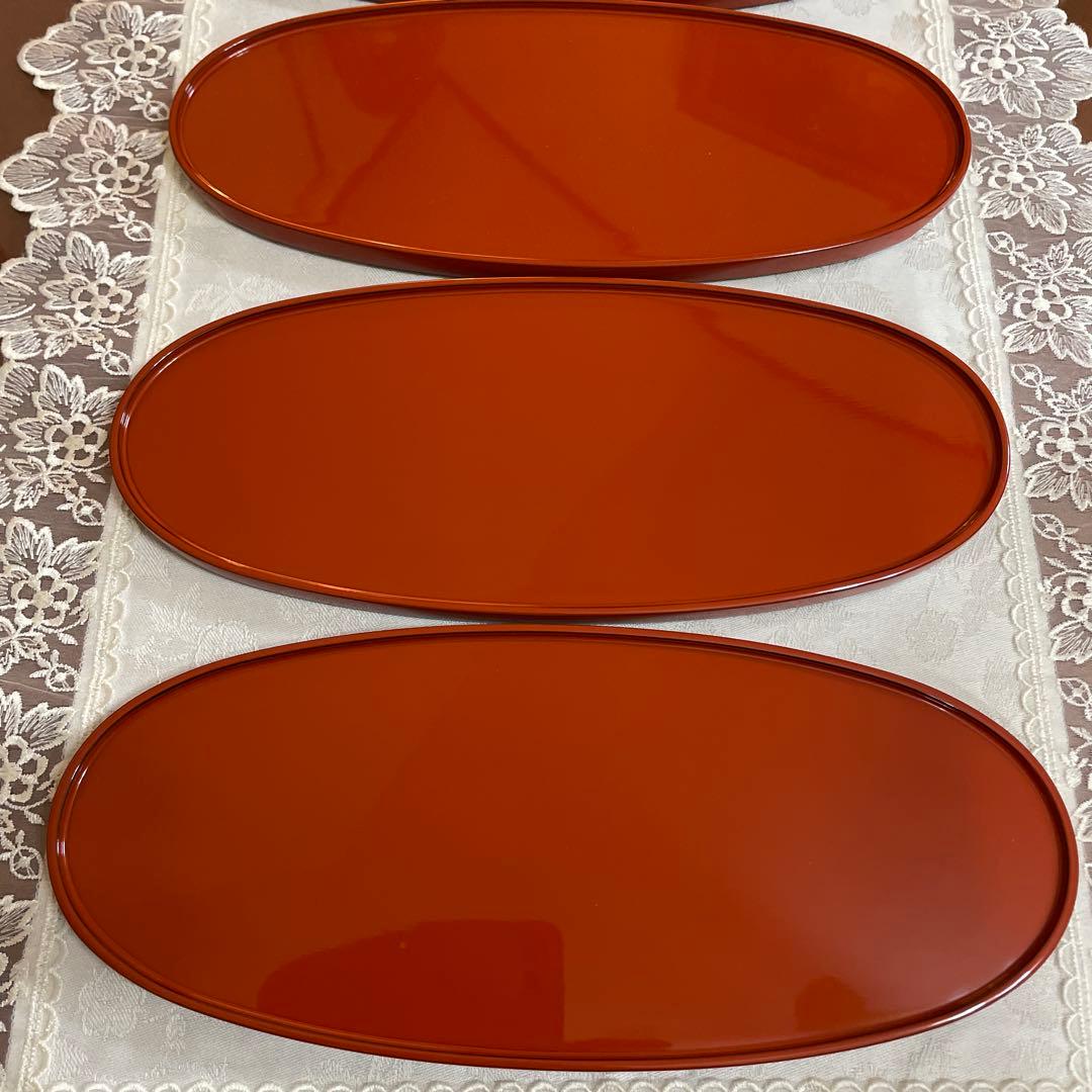 輪島塗 慶塚 楕円 お盆 5枚セット 前菜盆 オーバル 未使用 - メルカリ