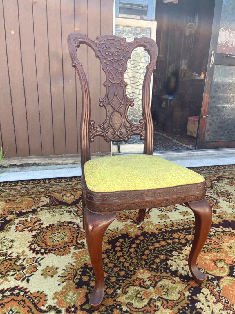 希少 フランスベッド 椅子 アンティーク チェア 猫脚 インテリア ビンテージ