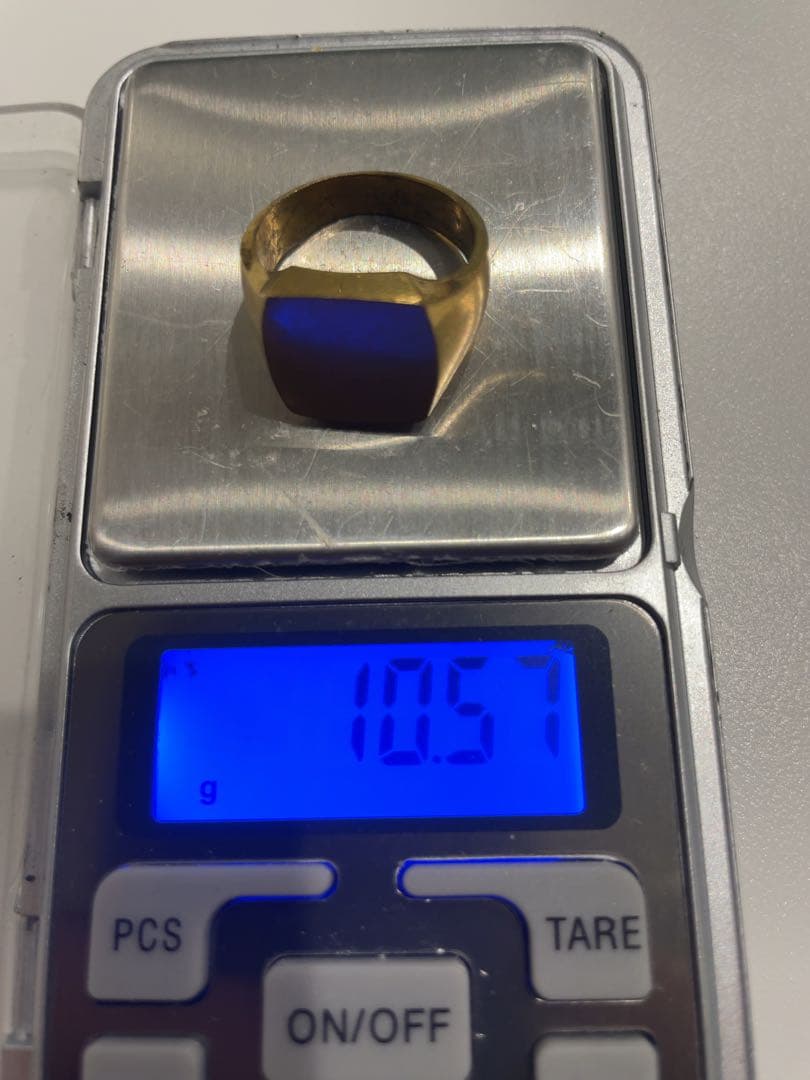 印台 リング 約18.5号 HK18 刻印 - メルカリ
