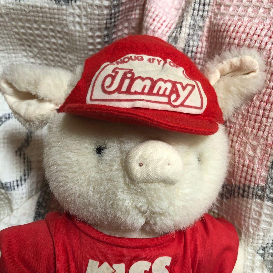 昭和レトロ ヴィンテージ ファースト JIMMY ぶた ぬいぐるみ 中古品