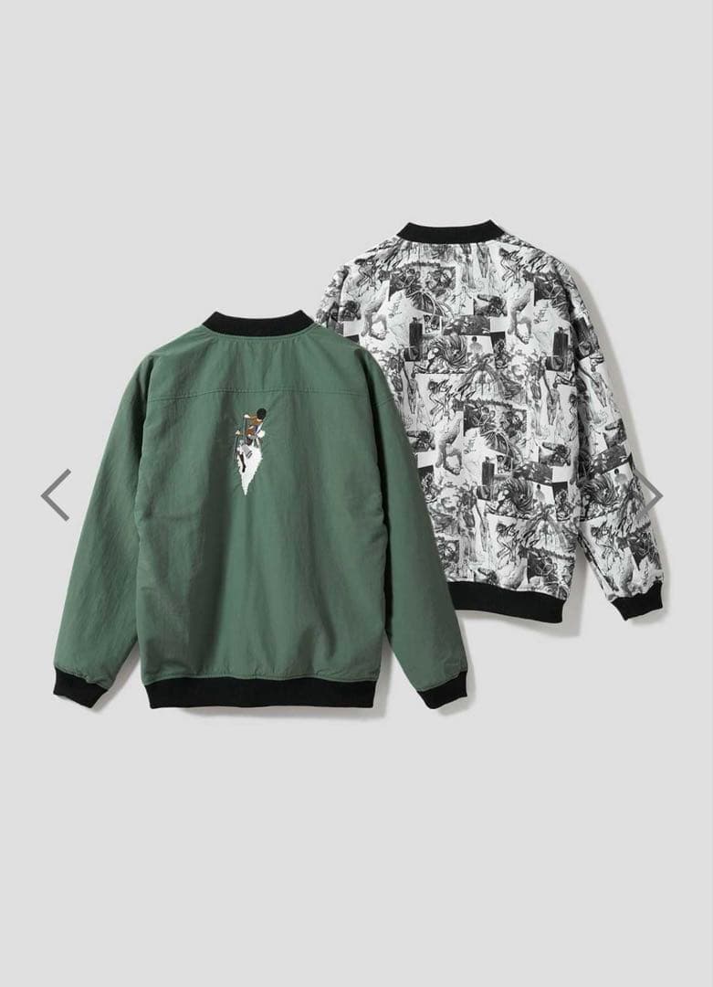 新品】グラニフ 進撃の巨人 駆逐 リバーシブルブルゾン L - メルカリ