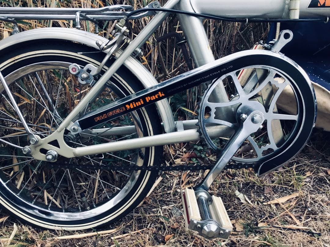 昭和レトロ 当時物 FUJI 折りたたみ自転車 ミニパック 専用輪行バッグ