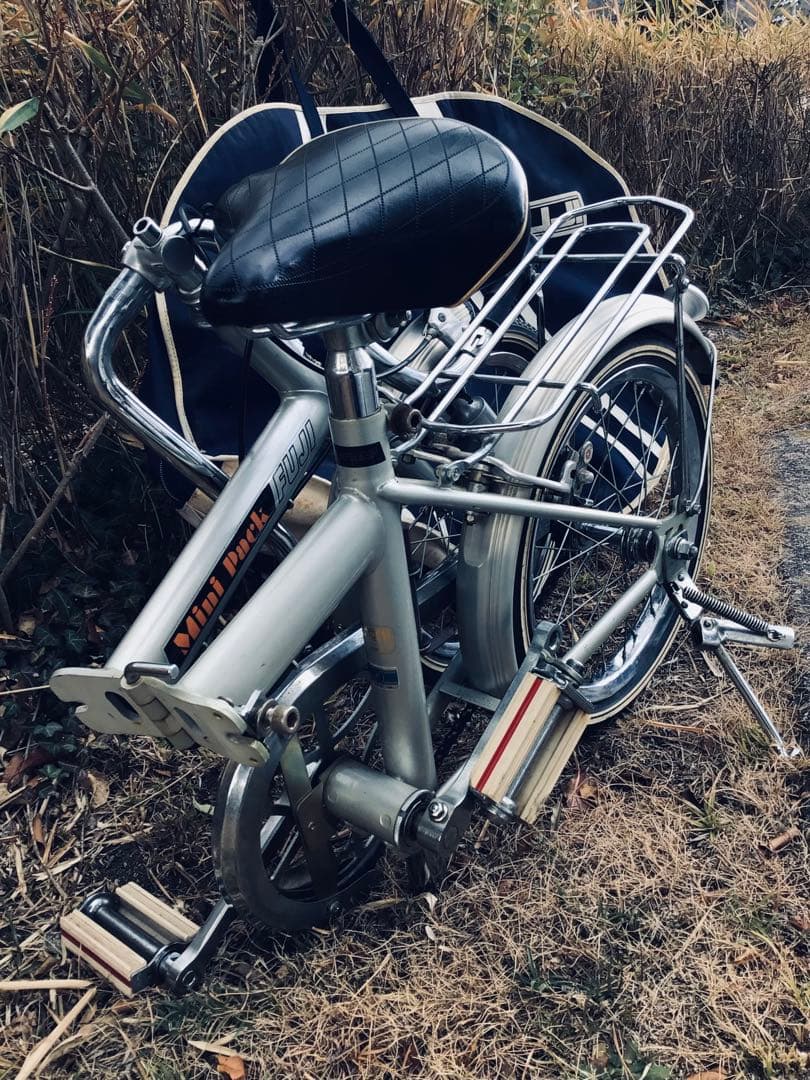 昭和レトロ 当時物 FUJI 折りたたみ自転車 ミニパック 専用輪行バッグ