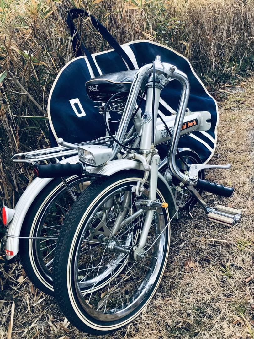 昭和レトロ 当時物 FUJI 折りたたみ自転車 ミニパック 専用輪行バッグ