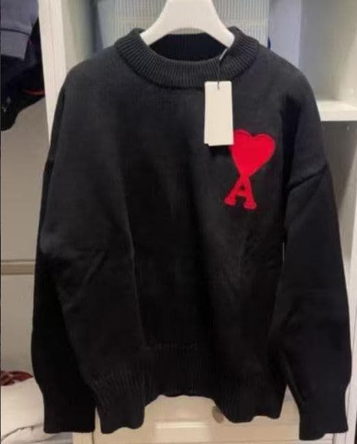 ✨新品✨AMI PARIS ブラック ハート刺繍 セーター ニット LL3 - メルカリ