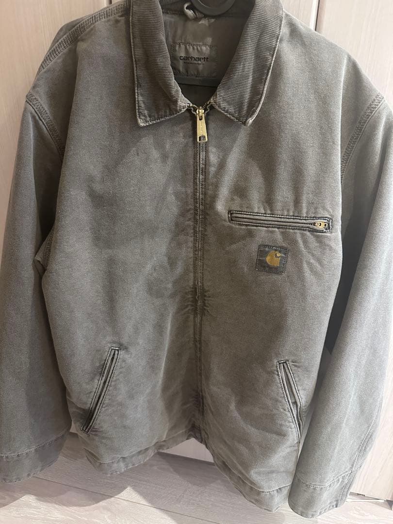 80s カーハート　デトロイトジャケット　USA製　ブラウン フェード