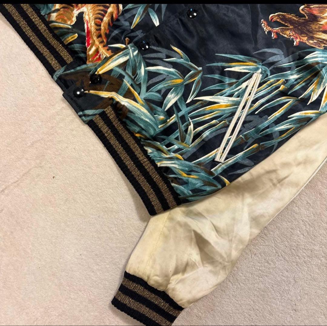 16ss saint laurent 鷹虎 スカジャン スーベニアブルゾン - メルカリ