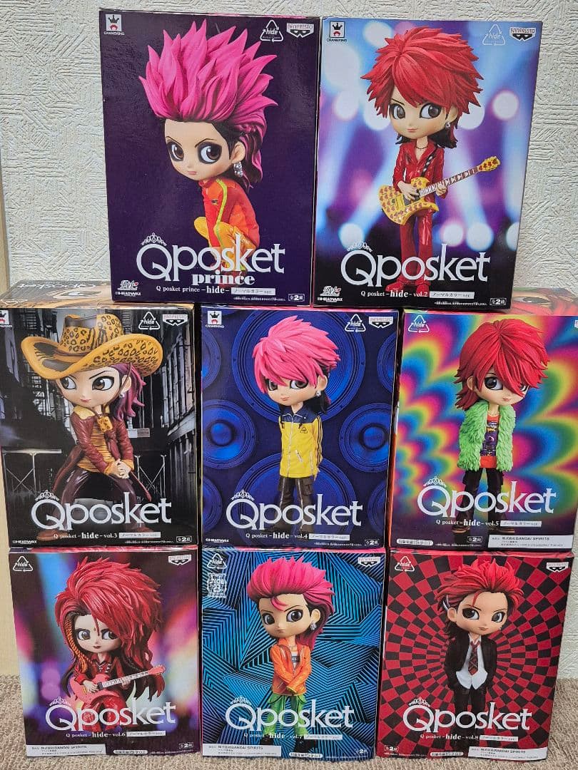 hide Qposket ノーマルカラー8体+オマケ