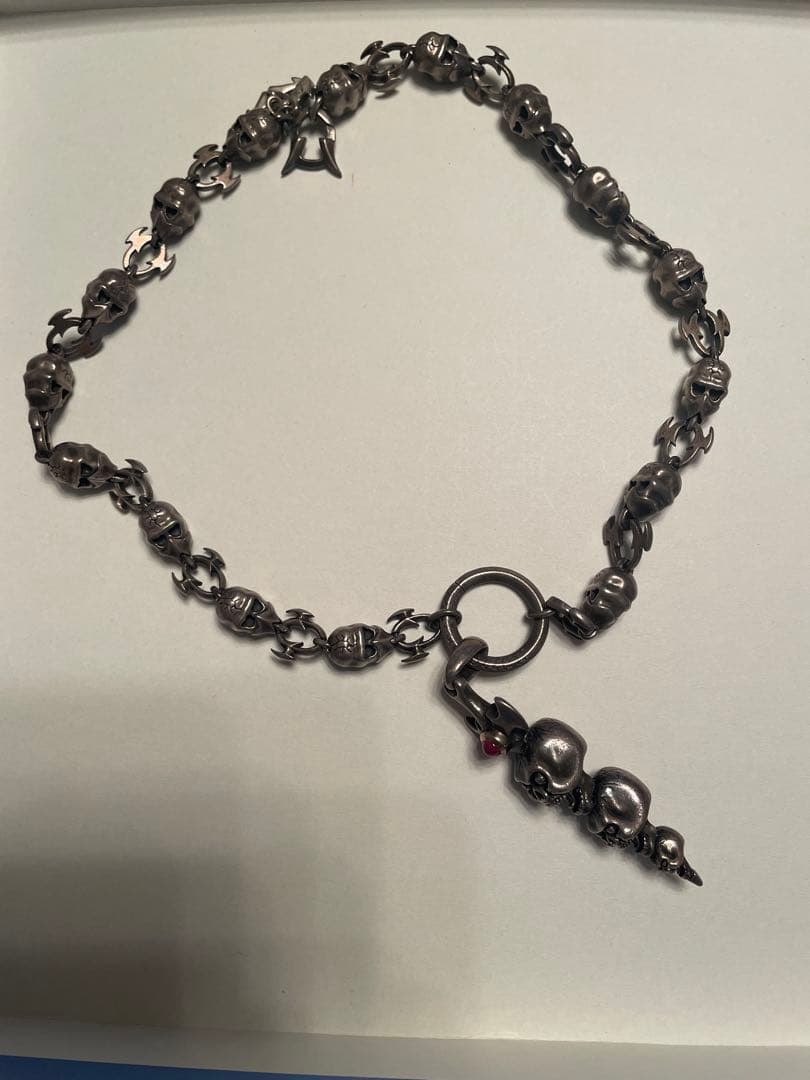 LARDさま専用シルバー製スカルデザイン ネックレス