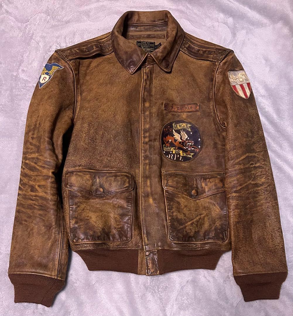Polo Ralph Lauren TYPE A-2レザージャケット サイズM