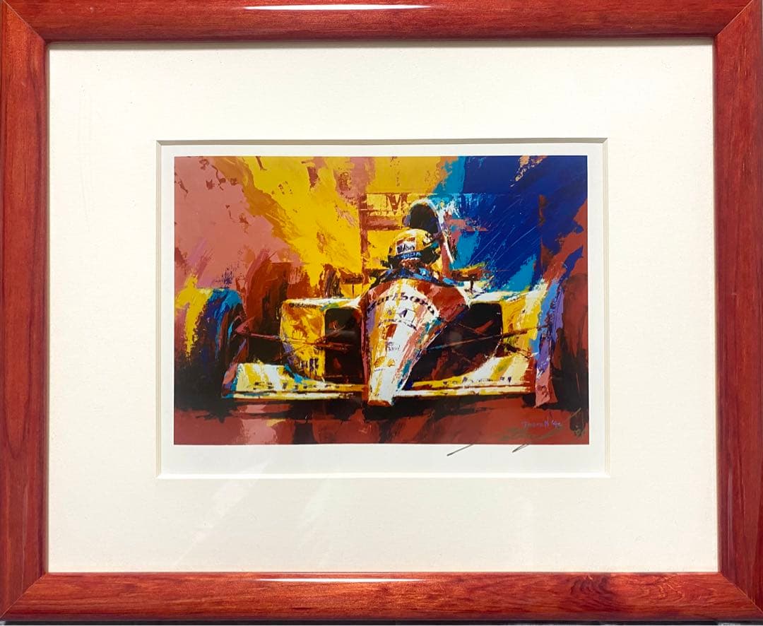 A.セナ マクラーレン・ホンダ MP4/6  中津達リトグラフ 額装付き 未使用 再入荷！AUTOart 1/18 マクラーレン ホンダ MP4/6 日本GP 1991年 #1