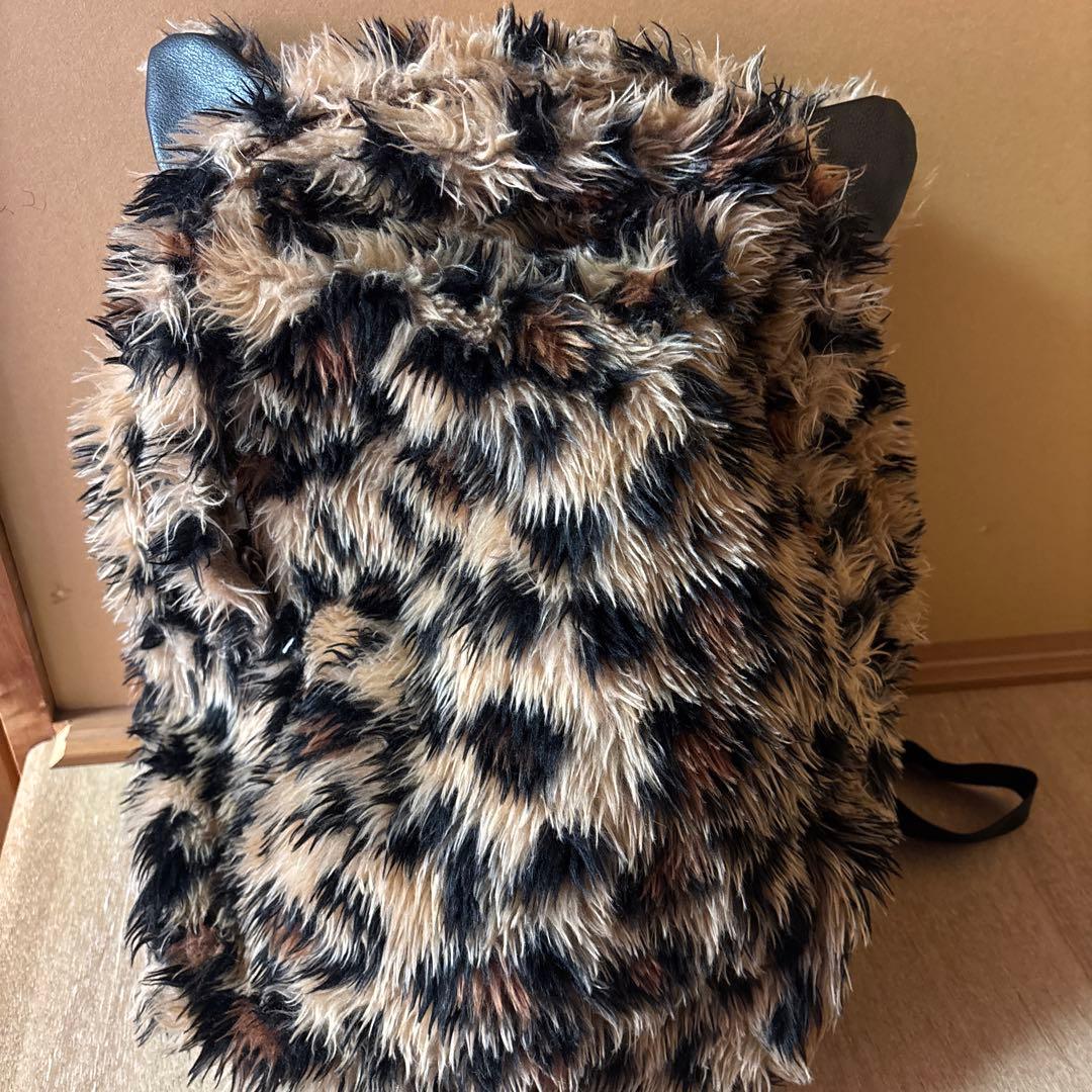 00s GLAD NEWS レオパード ファー リュック 猫耳 平成ギャル