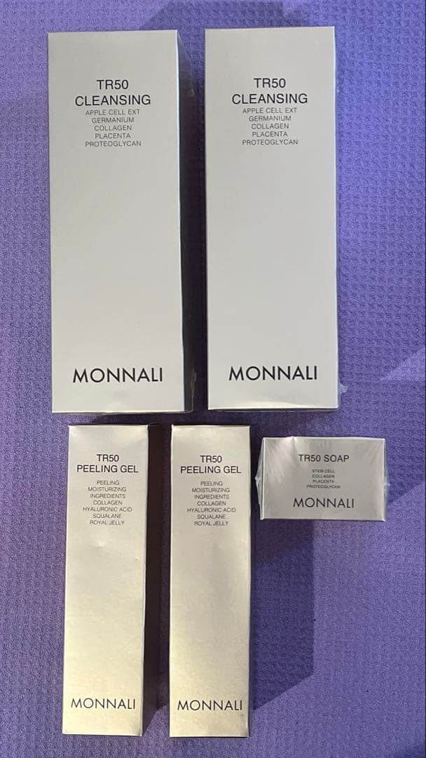 【5点セット】MONNALI TR50 クレンジング＆石鹸＆ピーリングジェル