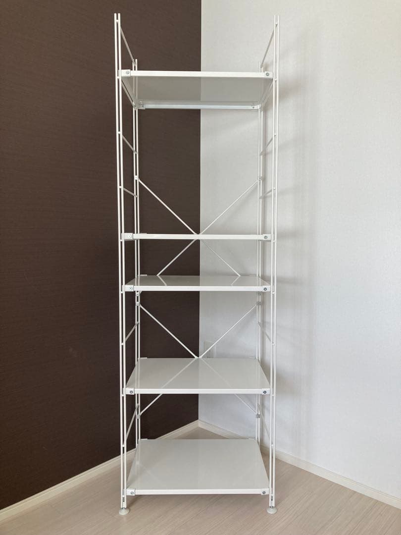 【組み立て完成品】 無印良品 スチールユニットシェルフ 大 ライトグレー