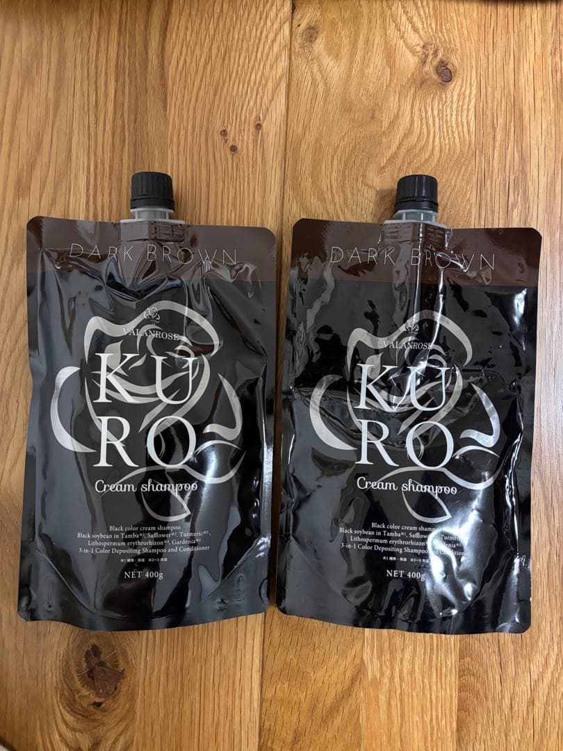 新品+使用品＊バランローズKURO ダークブラウン 白髪ケア KUROクリームシャンプー | VALANROSE(バランローズ)【公式】