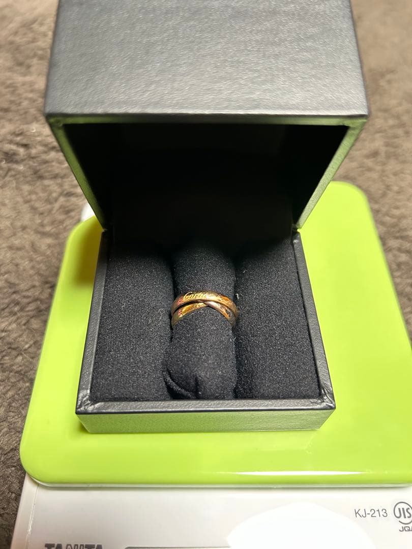 Cartier 3連　ゴールド　トリニティリング K18 10号