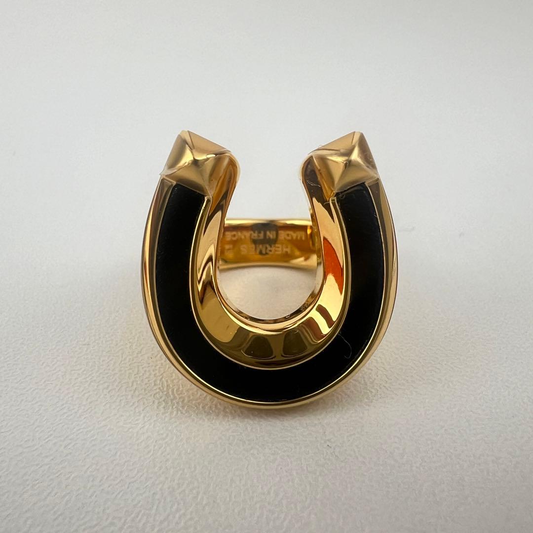 新品未使用 HERMES エルメス ジョケットリングラージモデル ゴールド