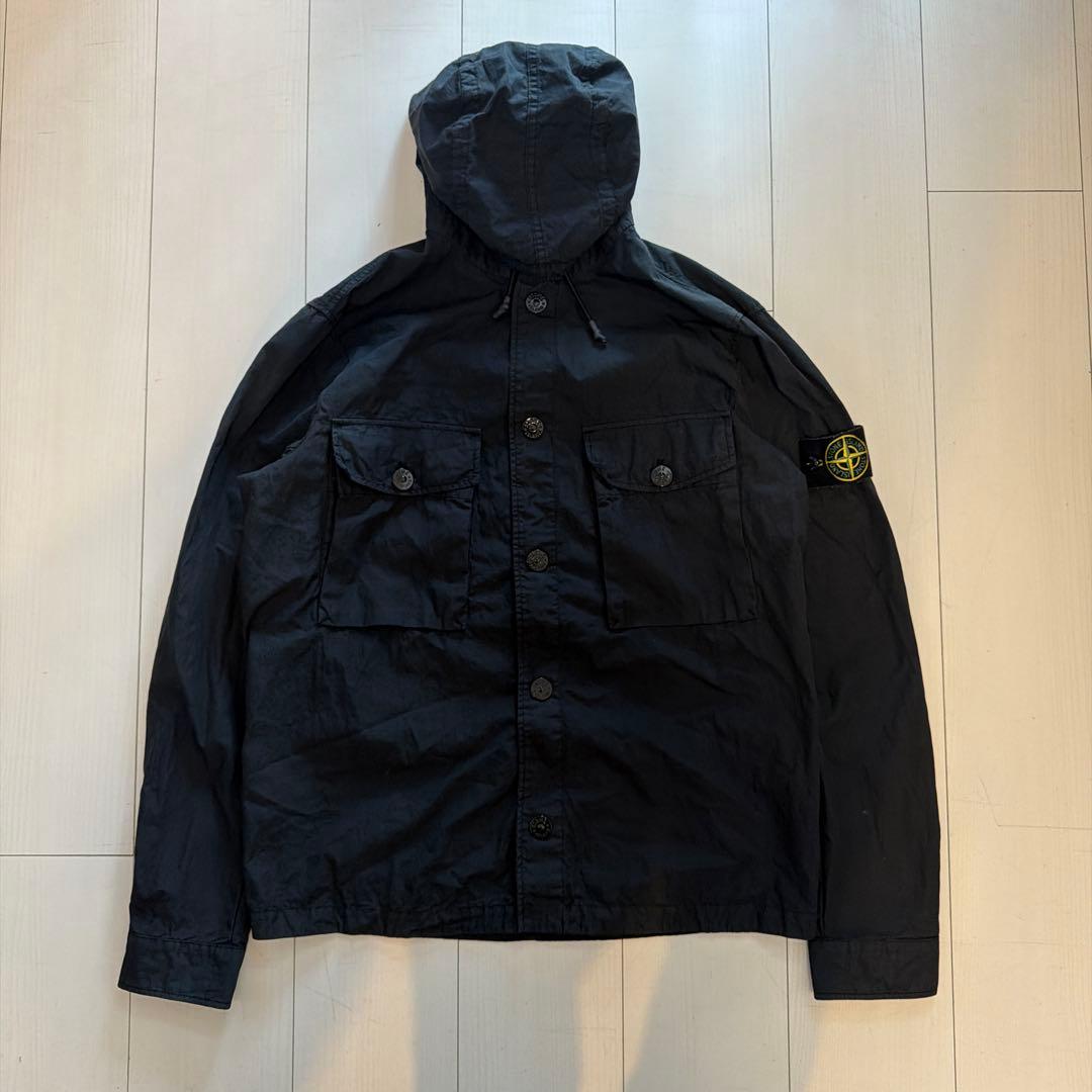 早い者勝ち！STONE ISLAND S ブラックガーメントダイジャケット - メルカリ