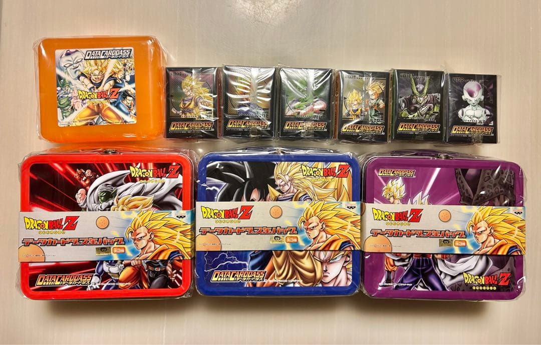 (新品未開封)ドラゴンボール 缶バッグ データカードダス セット □ 【未開封】 ドラゴンボールZ データカードダス缶バッグ 3種セット