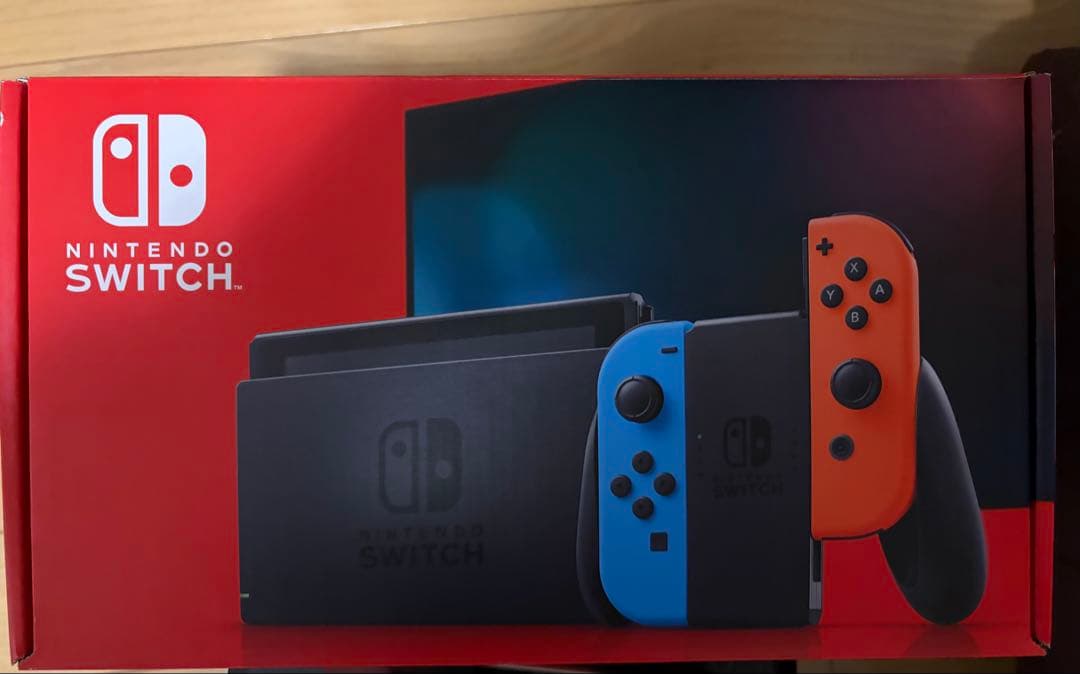 中古　Nintendo Switch 本体 青/赤 バッテリー強化版 Nintendo Switch Joy-Con(L)ネオンブルー/(R)ネオンレッド バッテリー